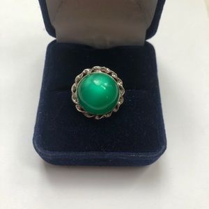 Green Stone Vintage Ring